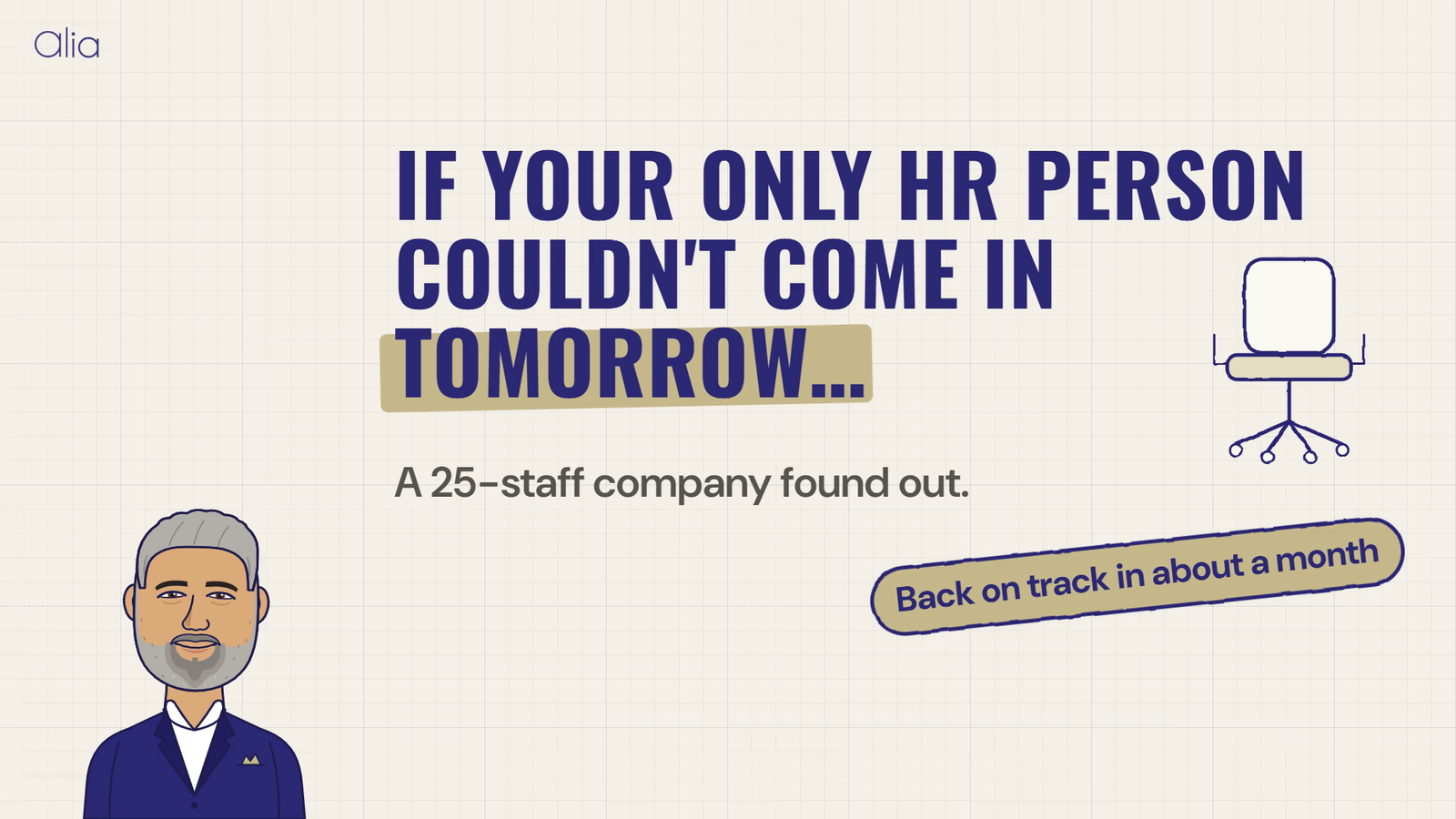 HR back on track in about a month